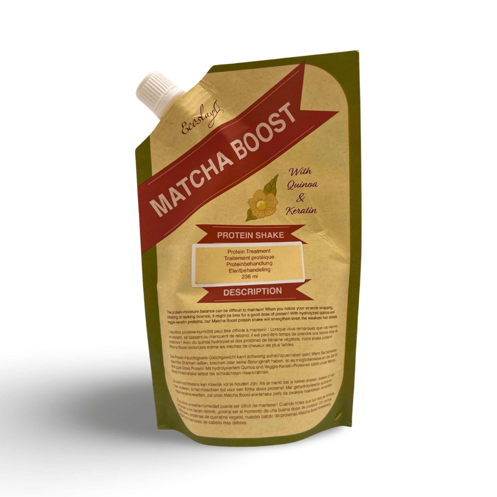 Ecoslay Matcha Boost Protein Strengthening Treatment 8oz / 236ml Curl