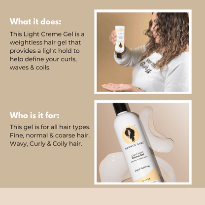 Bounce Curl Light Hold Gel - Curl Cosmetics